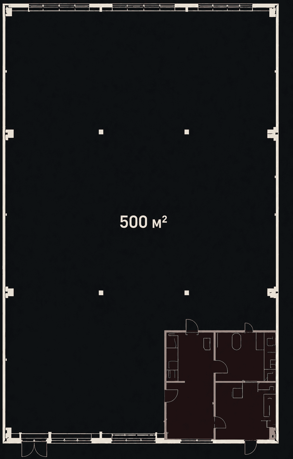 Планировка Юнит 500 м²